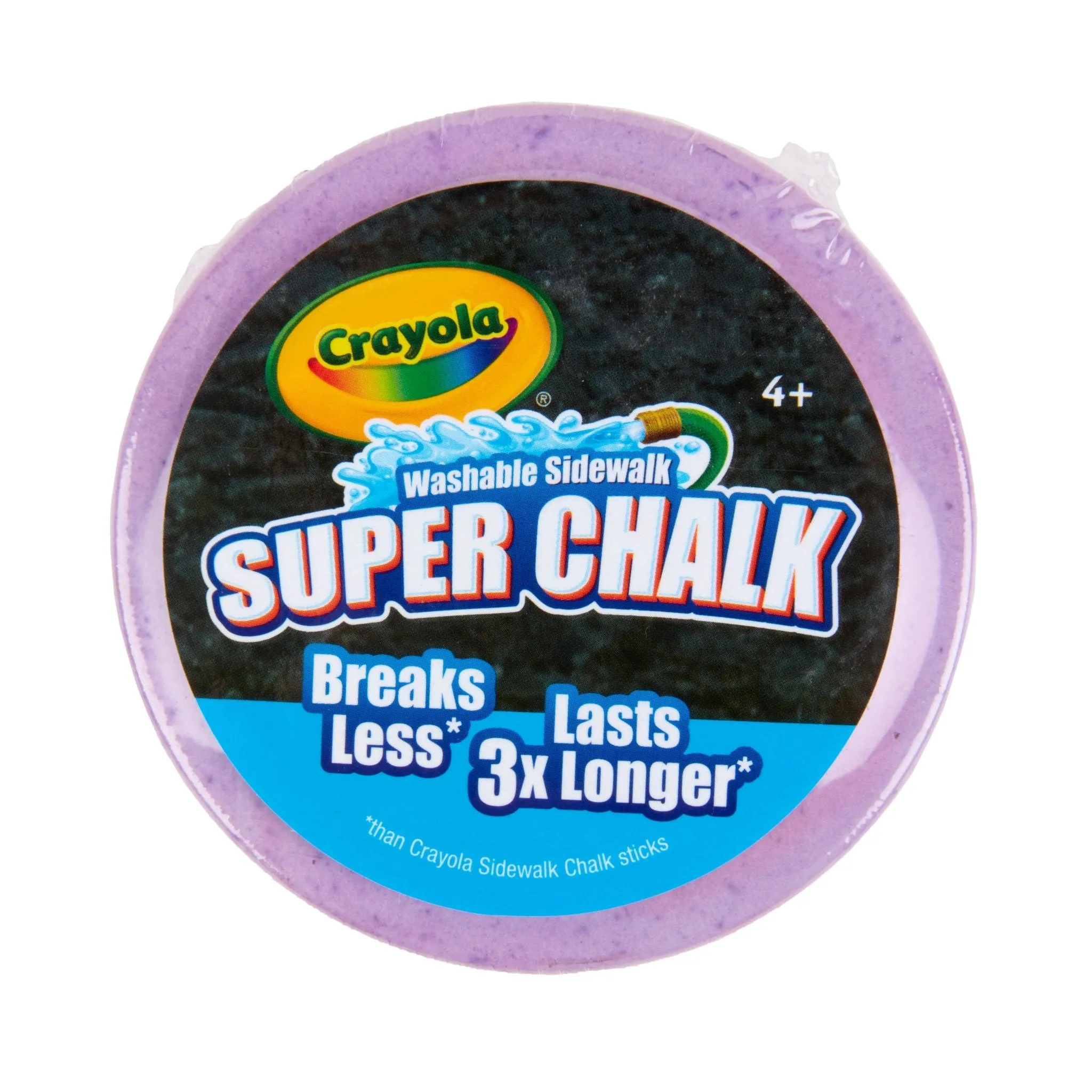 1 Ct.  Crayola Super Chalk, 3xLonger Lasting, Ships Better with Fewer Breaks,  Washable Sidewalk Chalk.