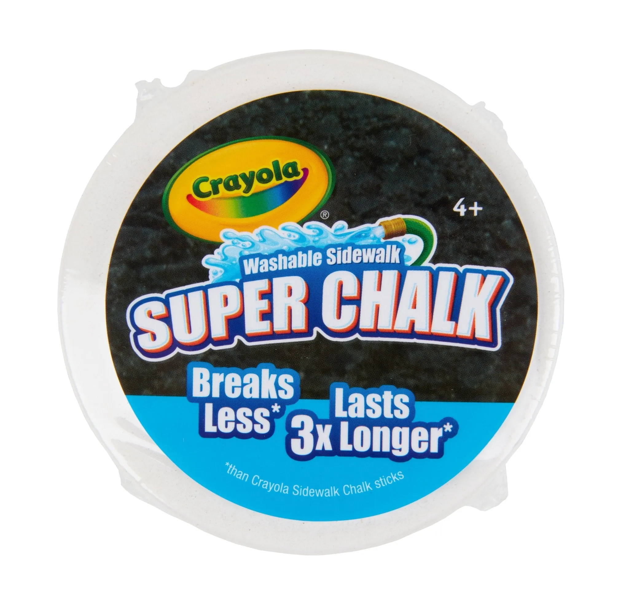 1 Ct.  Crayola Super Chalk, 3xLonger Lasting, Ships Better with Fewer Breaks,  Washable Sidewalk Chalk.