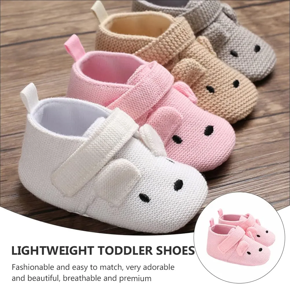 1 Pair Baby Walking Shoes Indoor Toddler Shoes Walking Shoes Practical Toddler Footwears (Pink 11cm)