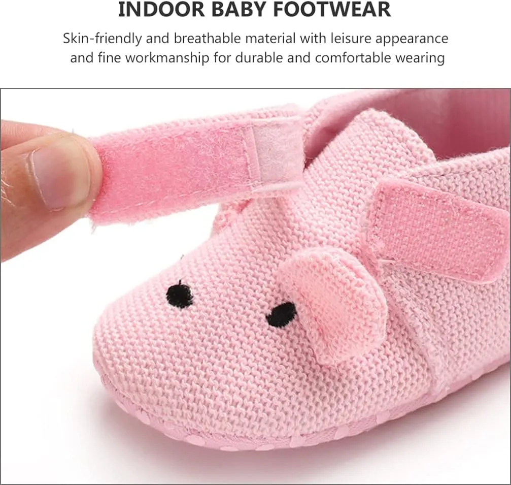 1 Pair Baby Walking Shoes Indoor Toddler Shoes Walking Shoes Practical Toddler Footwears (Pink 11cm)