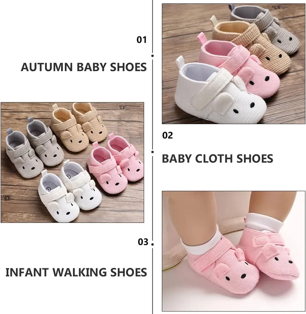 1 Pair Baby Walking Shoes Indoor Toddler Shoes Walking Shoes Practical Toddler Footwears (Pink 11cm)