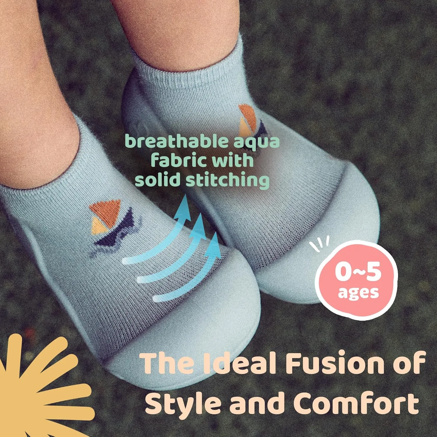 3.5 Baby Sock Shoes for Baby Boy & Girl, Soft, Non-Slip Toddler Sock Shoes, Breathable Infant Walking Shoes, First Steps Baby Shoes, Fun Animal-Themed Designs, Easy to Put On