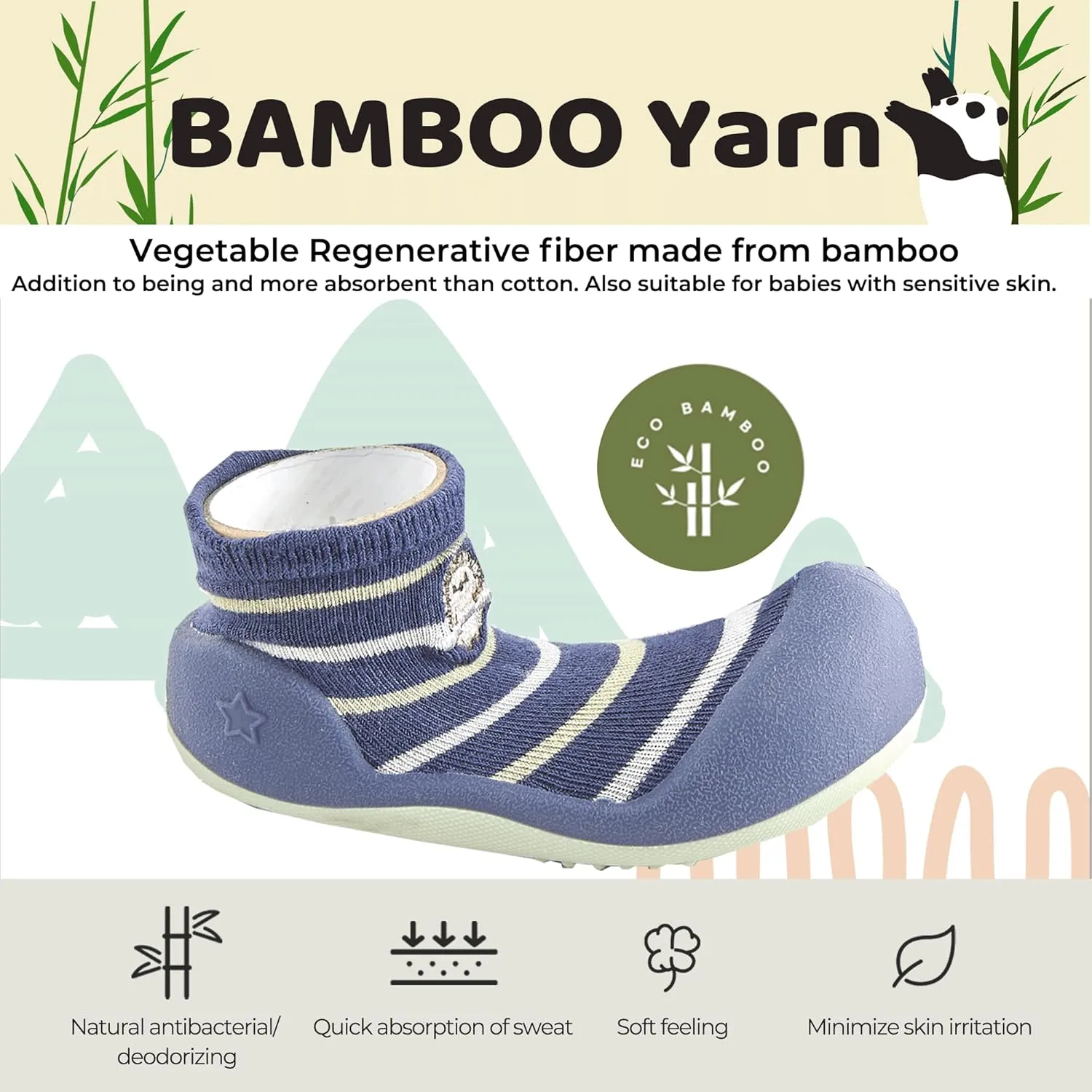 3.5 Baby Sock Shoes for Baby Boy & Girl, Soft, Non-Slip Toddler Sock Shoes, Breathable Infant Walking Shoes, First Steps Baby Shoes, Fun Animal-Themed Designs, Easy to Put On
