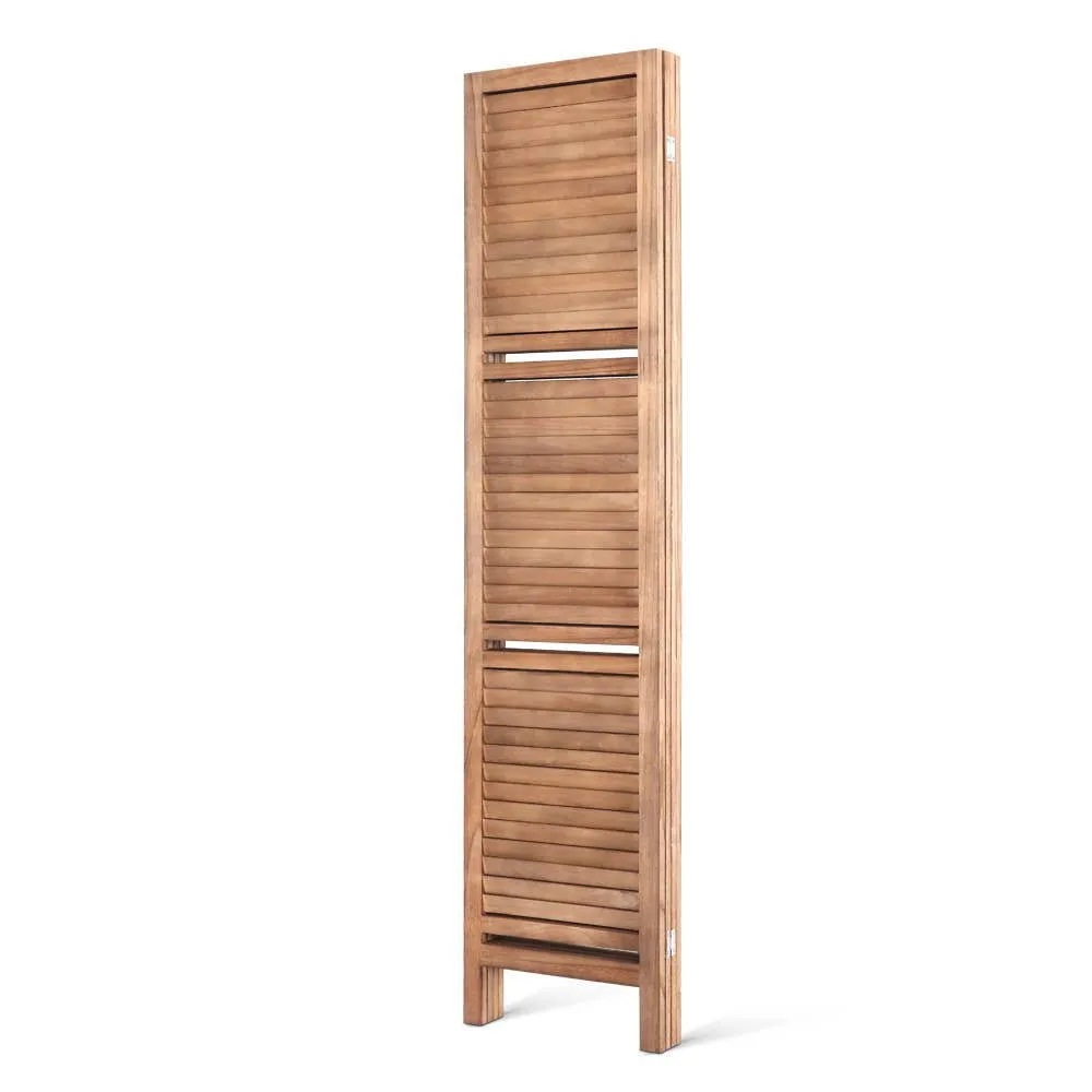 4 Panel Brown Room Divider / Privacy Screen (foldable)