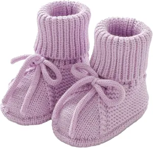 Baby Booties Newborn Sock Shoes Hand Knitting Crochet Infant Boy Girl Cozy Shoes Indoor Breathable Walking Shoes