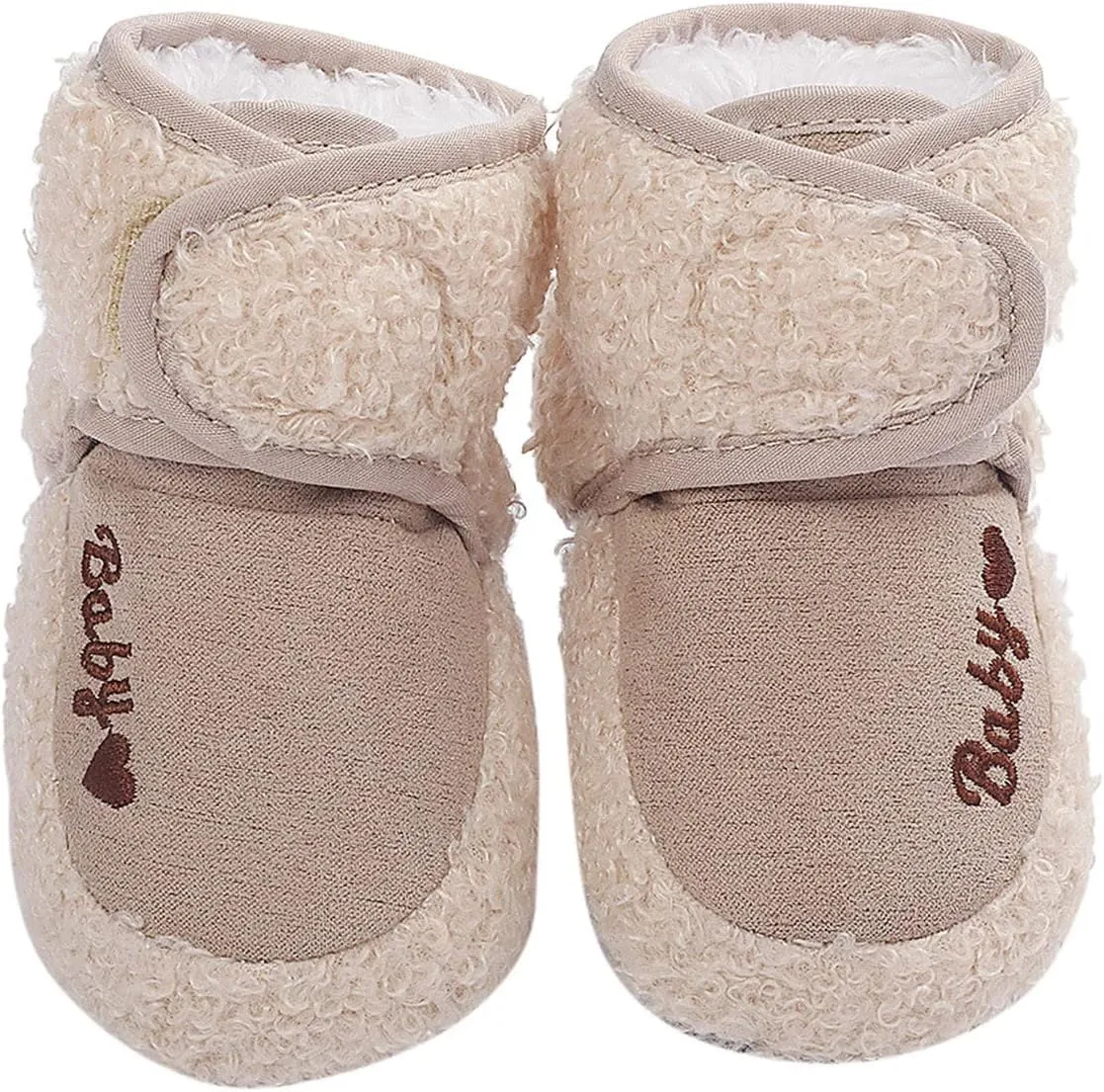 Baby Boy Hard Sole Boots Boys Girls Soft Plush Warm Baby Cotton Boots Snow Shoes Infant First Walkers Baby Shoes Baby Boy Infant Slippers