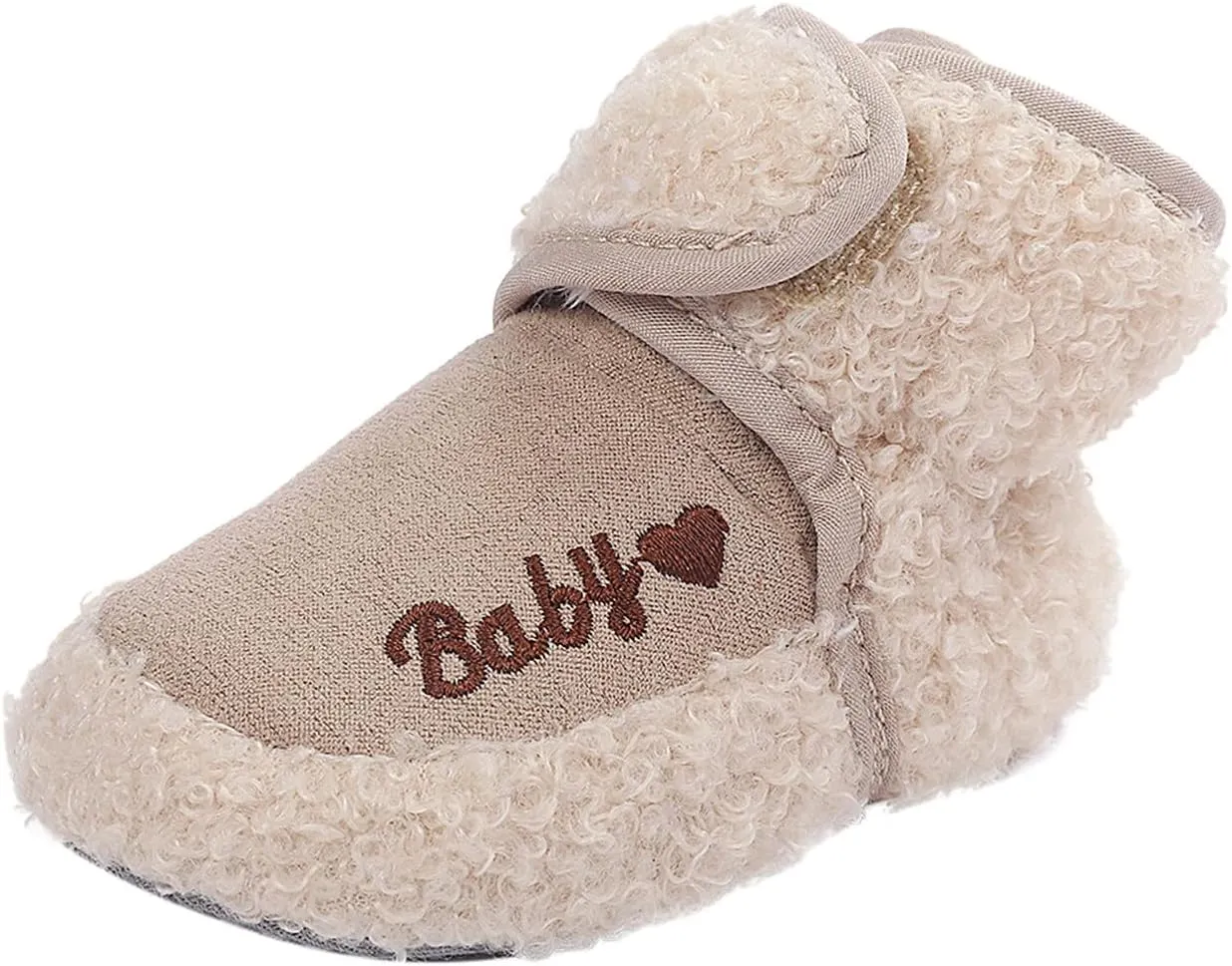 Baby Boy Hard Sole Boots Boys Girls Soft Plush Warm Baby Cotton Boots Snow Shoes Infant First Walkers Baby Shoes Baby Boy Infant Slippers