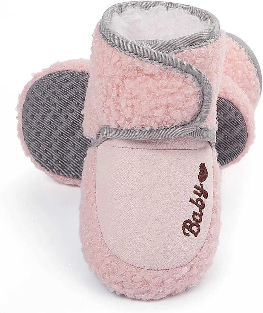 Baby Boy Hard Sole Boots Boys Girls Soft Plush Warm Baby Cotton Boots Snow Shoes Infant First Walkers Baby Shoes Baby Boy Infant Slippers