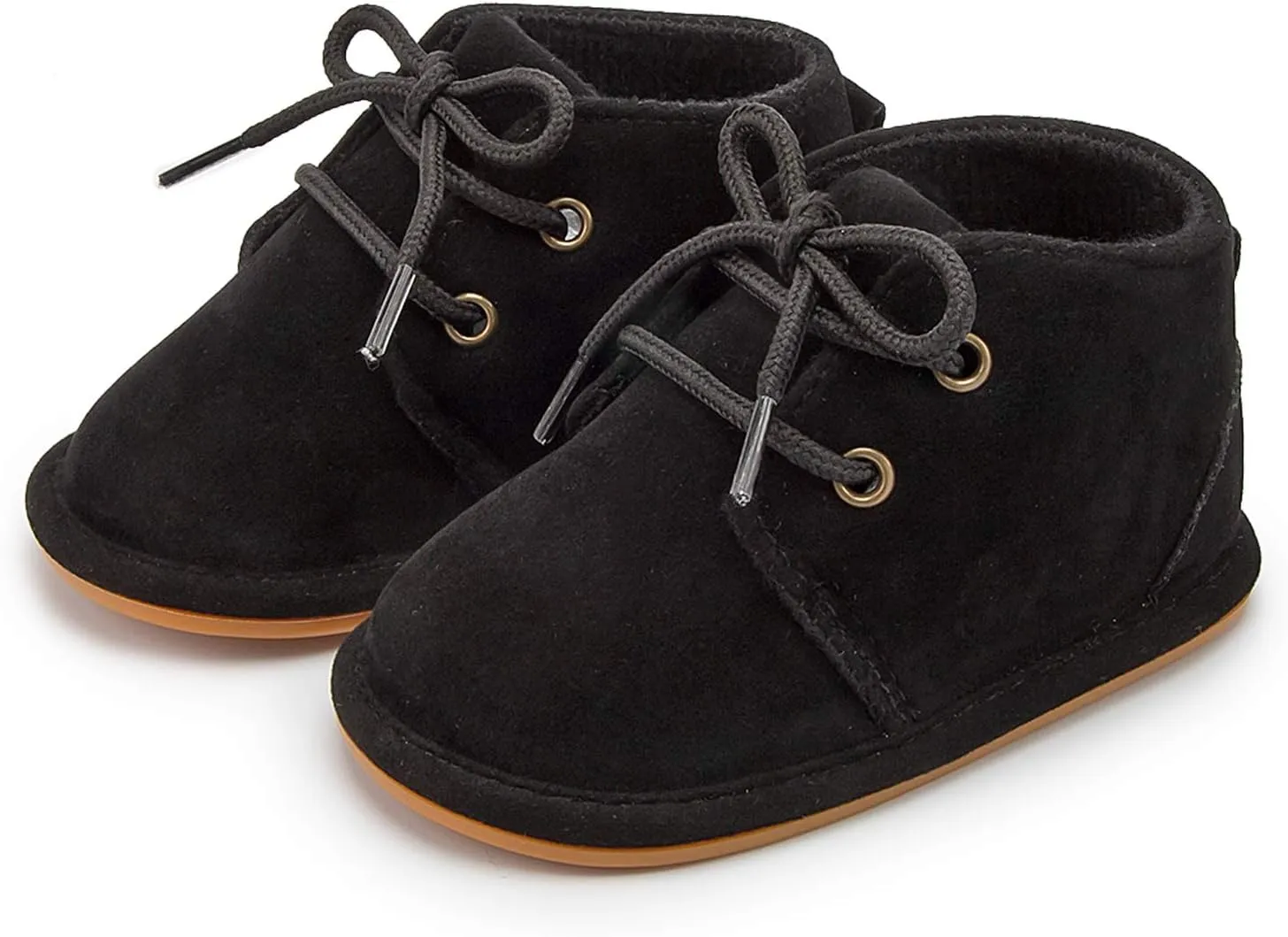 Baby Boys Girls Booties Fleece Anti-Slip Soft Sole Boots Toddler First Walker Warm Shoes