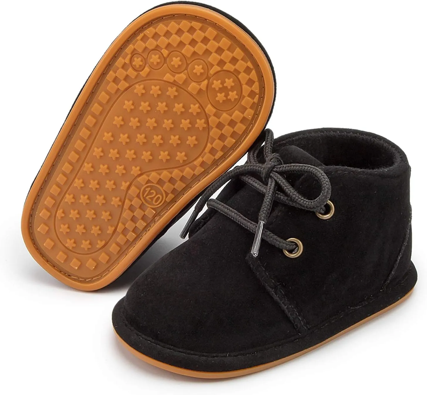 Baby Boys Girls Booties Fleece Anti-Slip Soft Sole Boots Toddler First Walker Warm Shoes