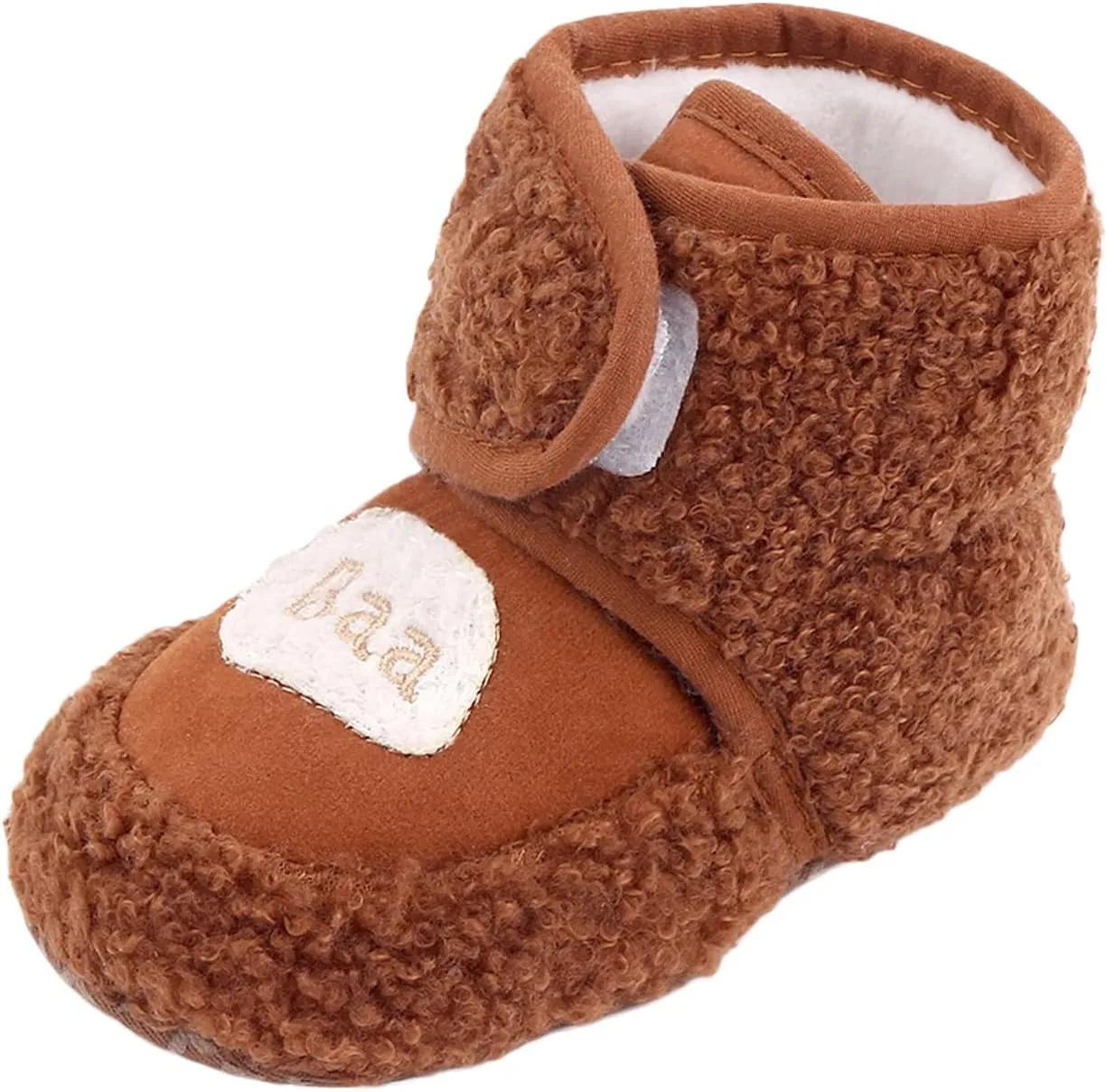 Baby Boys Girls Flat Boots, Non Slip Soft Sole Short Tube Fall Winter Shoes for First Walking