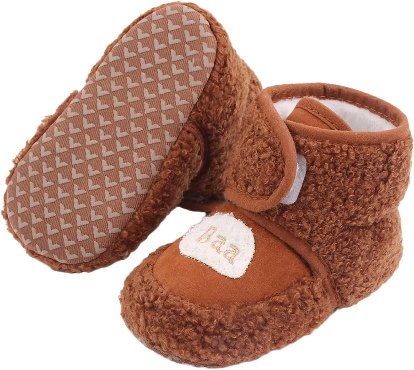 Baby Boys Girls Flat Boots, Non Slip Soft Sole Short Tube Fall Winter Shoes for First Walking