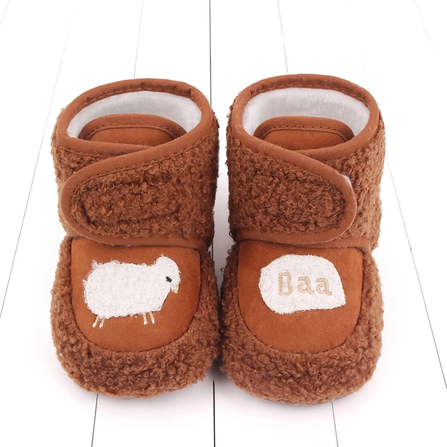 Baby Boys Girls Flat Boots, Non Slip Soft Sole Short Tube Fall Winter Shoes for First Walking