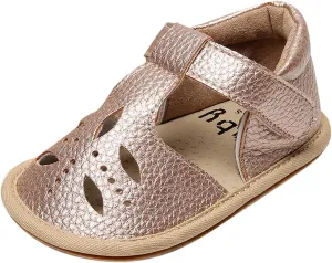 Baby Boys Girls Sandals PU Leather Soft Anti-Slip Rubber Sole Infant Summer Outdoor Shoes Toddler First