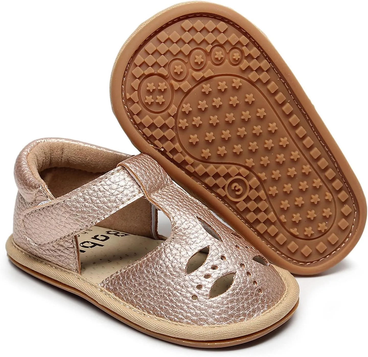 Baby Boys Girls Sandals PU Leather Soft Anti-Slip Rubber Sole Infant Summer Outdoor Shoes Toddler First