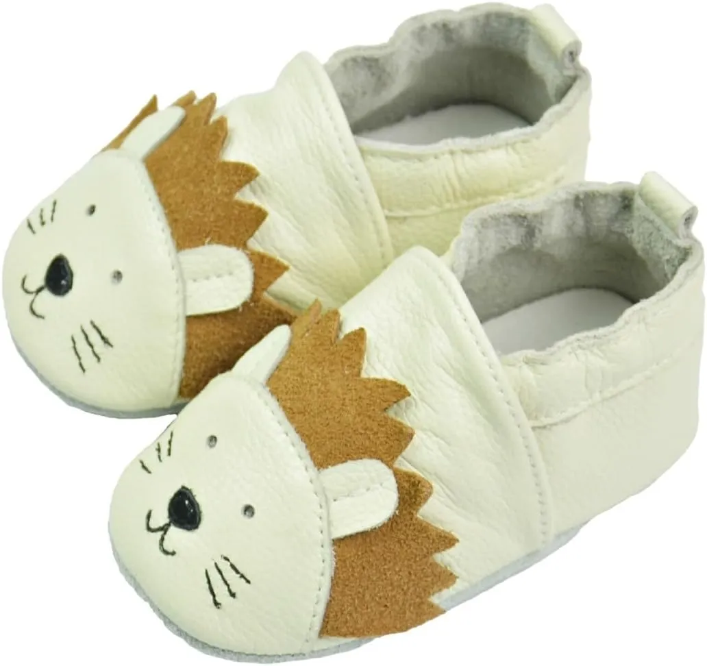 Baby Boys Girls Unisex Soft Soles Anti Slip rib Shoes Cute artoon First Walking Slippers for Infant Toddler Baby Footie