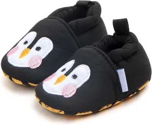 Baby Boys Girls Winter Warm Slipper Soft Sole Non Slip Cute Penguin Sneaker Toddler First-Walkers House Shoes Baby Size 4 Shoes Girl