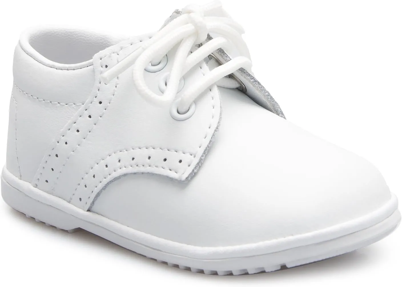 Baby Boys Infant to Toddler Oxford Christening Shoes (4 M US Toddler, White*, Numeric_4)