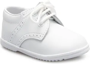 Baby Boys Infant to Toddler Oxford Christening Shoes (4 M US Toddler, White*, Numeric_4)