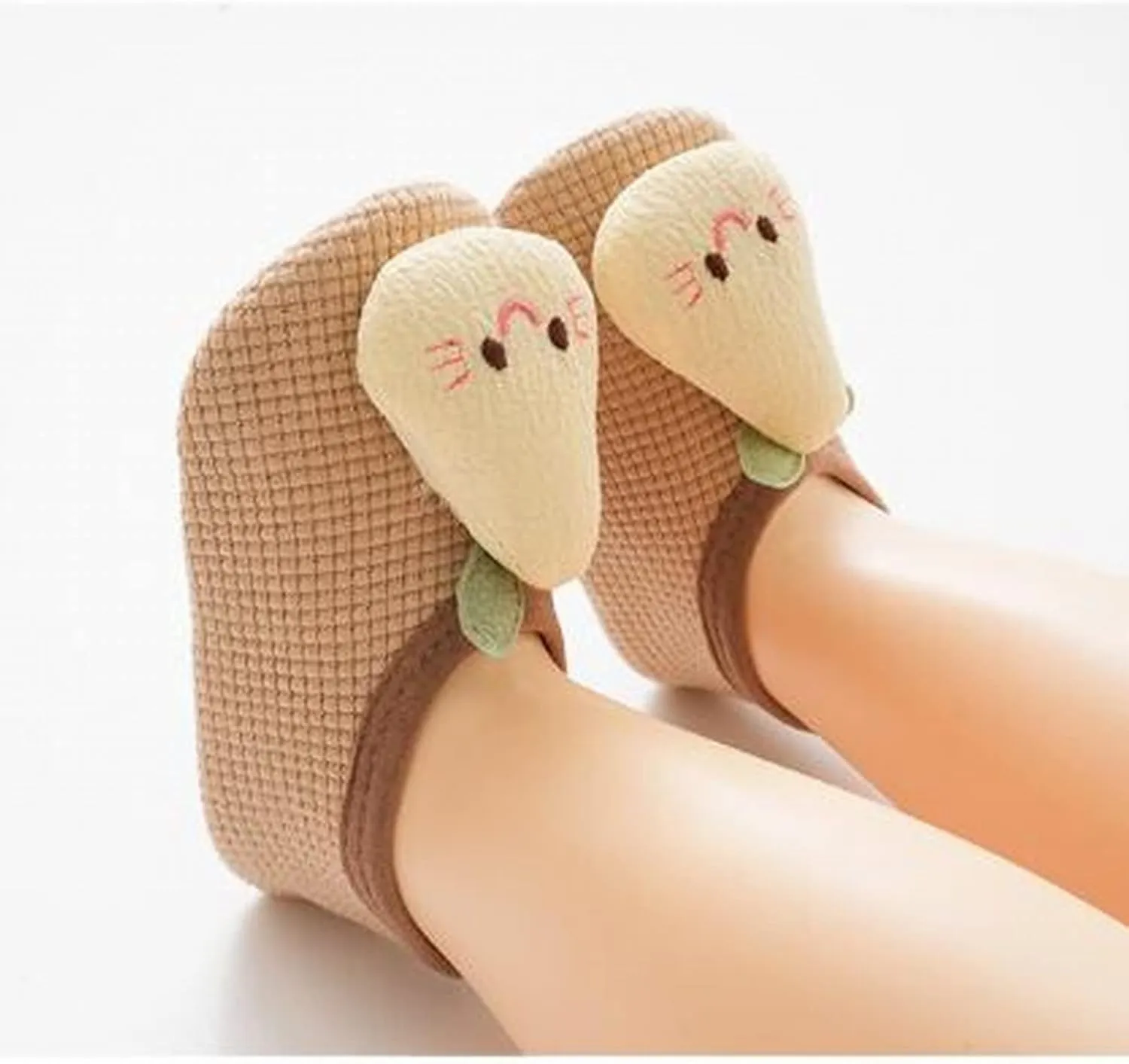 Baby Cotton Sandals Light Soft Sole Toddler Sandals Unisex with Decoration for Children Learning to Toddler Boots Size 5