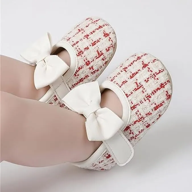 Baby Girl Dress Shoes Mary Jane Princess Shoes Anti-Slip Soft Sole