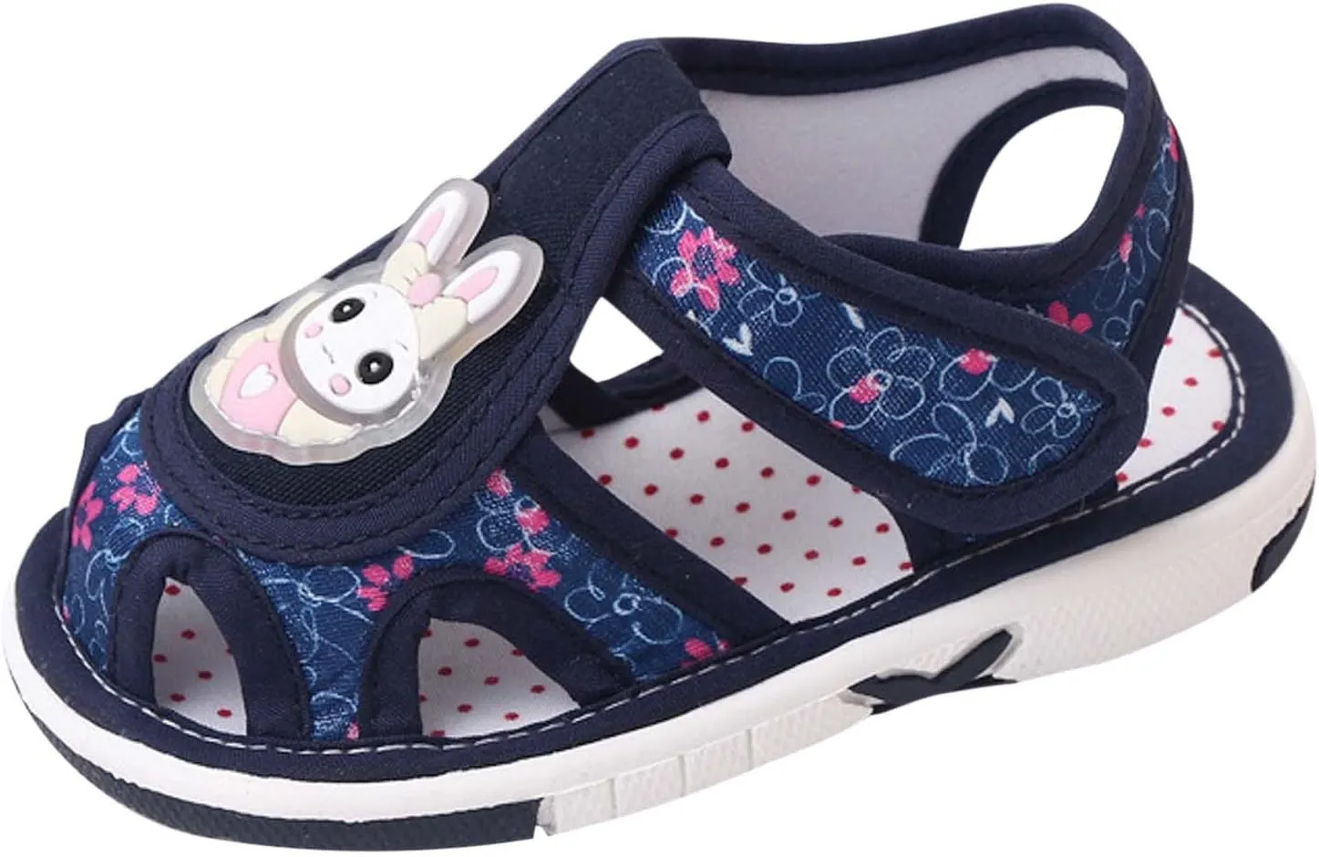 Baby Girl Sandals Closed-Toe Anti-Slip Premium Rubber Sole Toddler Boys Lightweight Hollow First Walkers Shoes