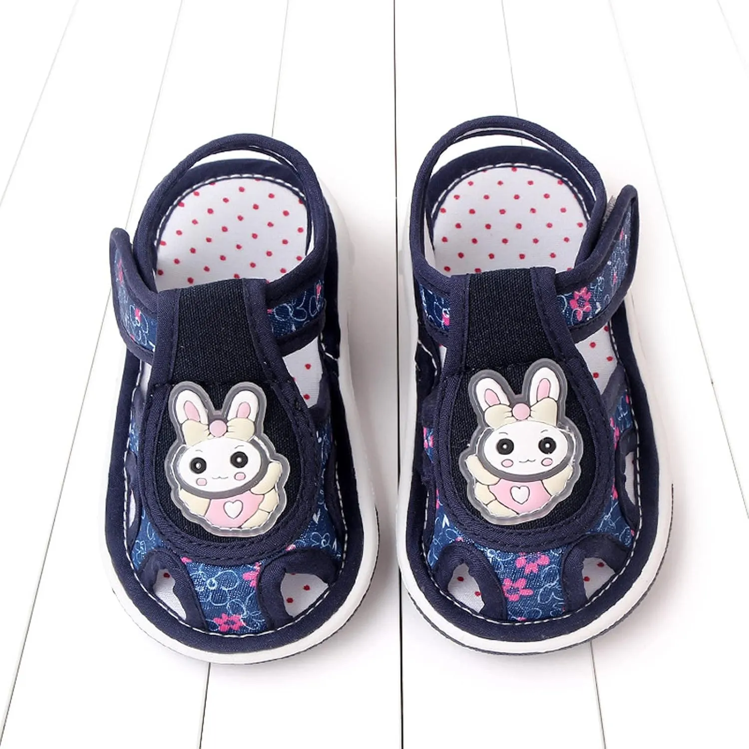 Baby Girl Sandals Closed-Toe Anti-Slip Premium Rubber Sole Toddler Boys Lightweight Hollow First Walkers Shoes