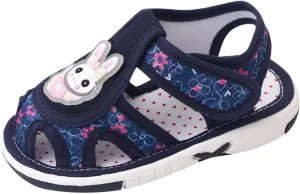 Baby Girl Sandals Closed-Toe Anti-Slip Premium Rubber Sole Toddler Boys Lightweight Hollow First Walkers Shoes