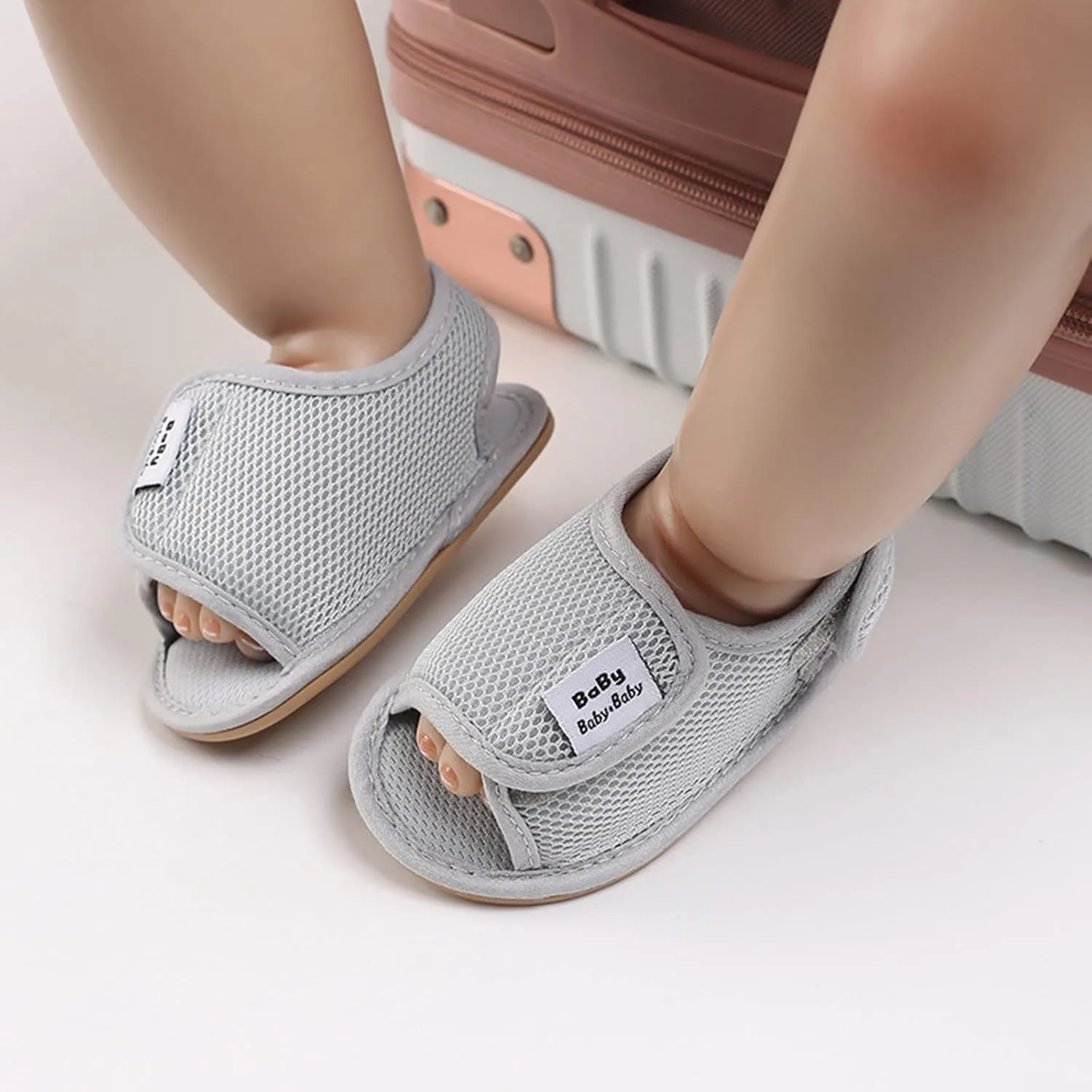Baby Girl Water Shoes Sandals Infant Premium Soft Anti-Slip Rubber Sole Toddler Outdoor Beach Softy Walking Shoes