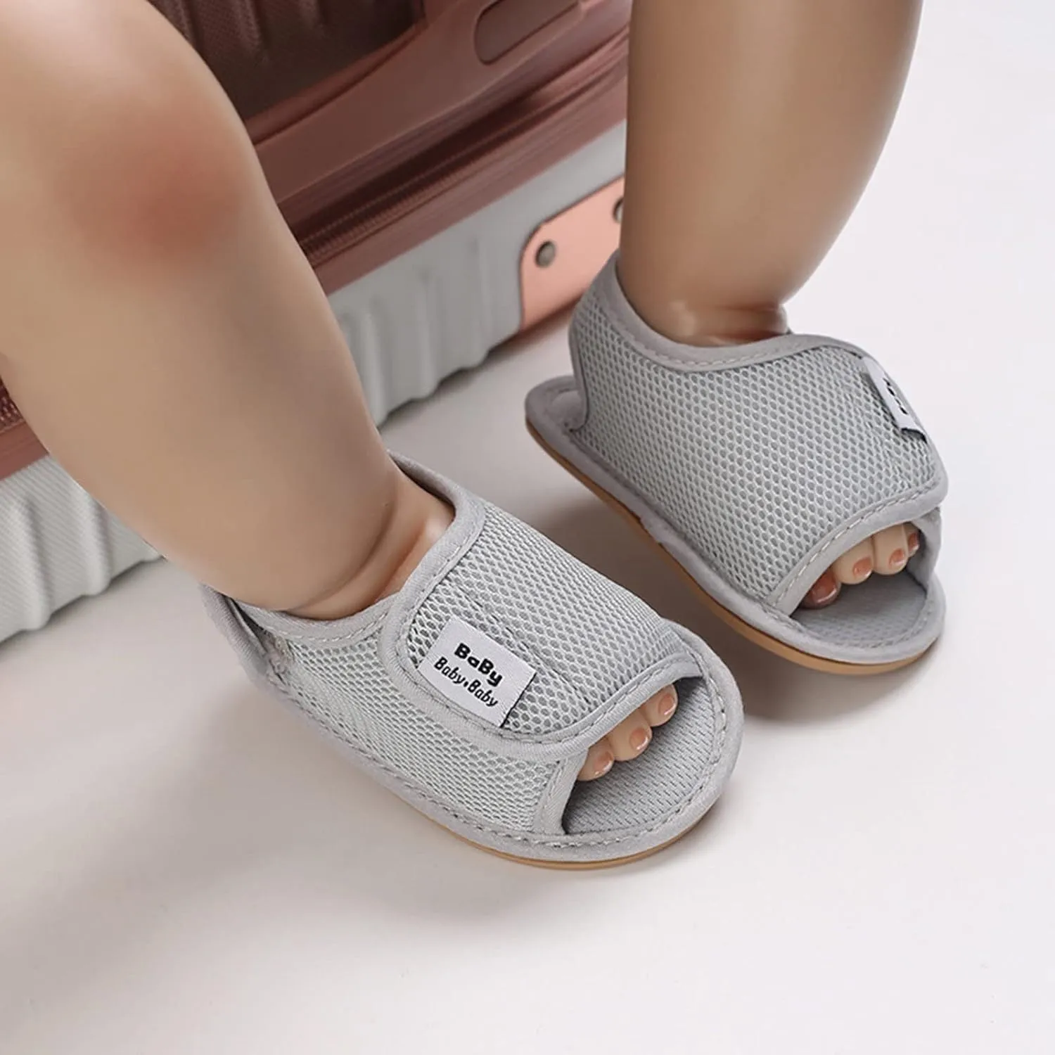 Baby Girl Water Shoes Sandals Infant Premium Soft Anti-Slip Rubber Sole Toddler Outdoor Beach Softy Walking Shoes