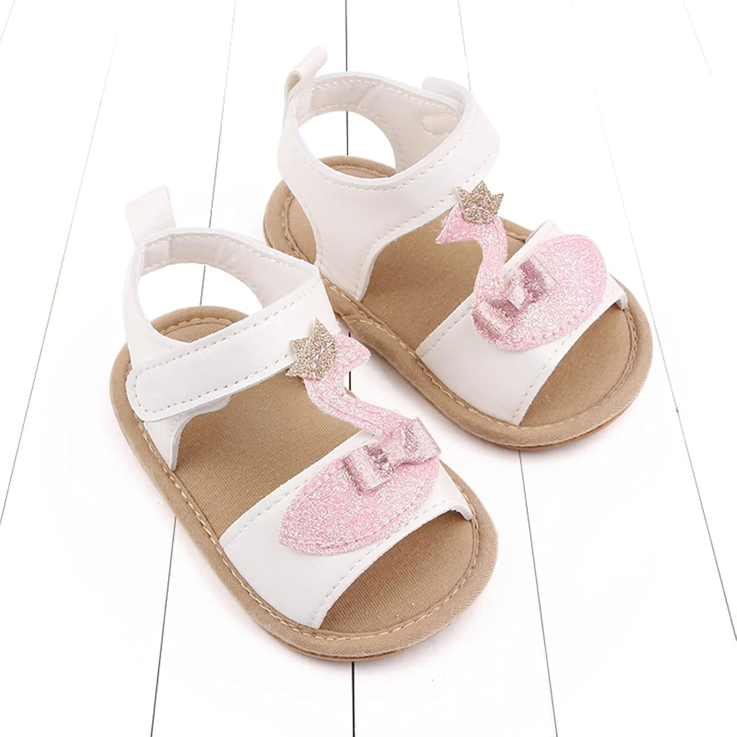 Baby Girls Boy Non-Slip Beach Casual Shoes Rubber Soft Sole Summer Pool Flat Princess Wedding Cartoon Sandals