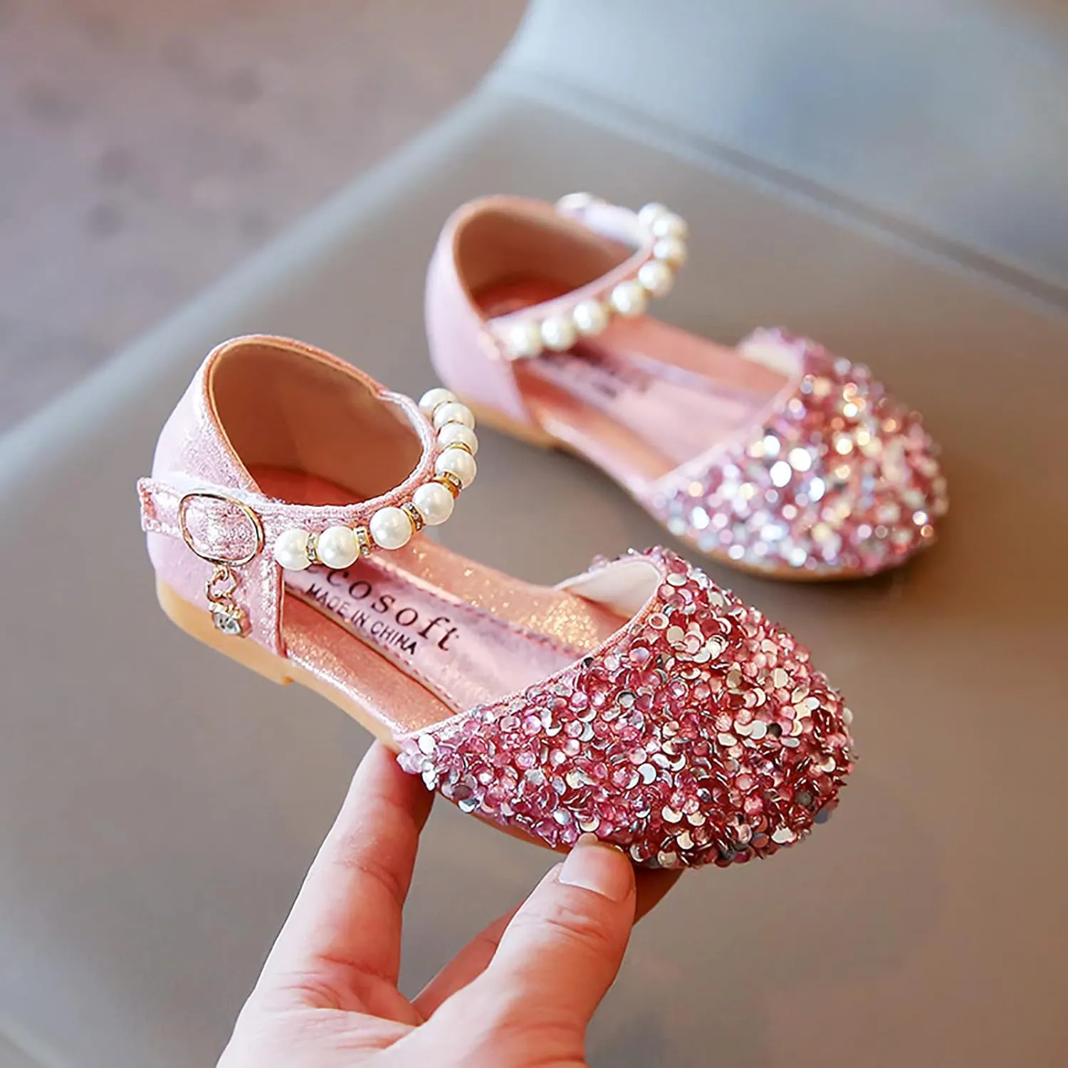 Baby Princess Sandals 2024 Fashion Shoes Bowknot Kids Shoes Single Baby Girls Bling Sandals Crystal Pearl Sandals