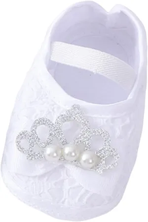 Baby Shoes Fashion Soft Sole Toddler Shoes Pearl Dress Flower Princess Shoes Toddler Shoes Kids Furry Slippers