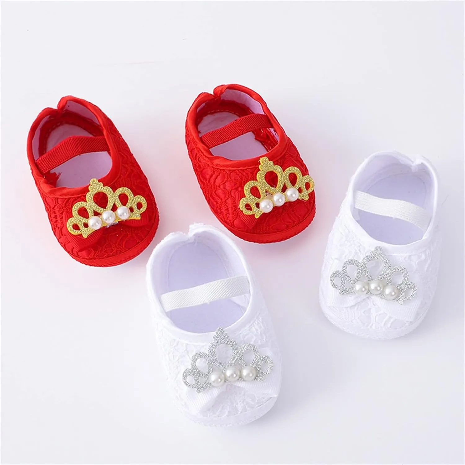 Baby Shoes Fashion Soft Sole Toddler Shoes Pearl Dress Flower Princess Shoes Toddler Shoes Kids Furry Slippers
