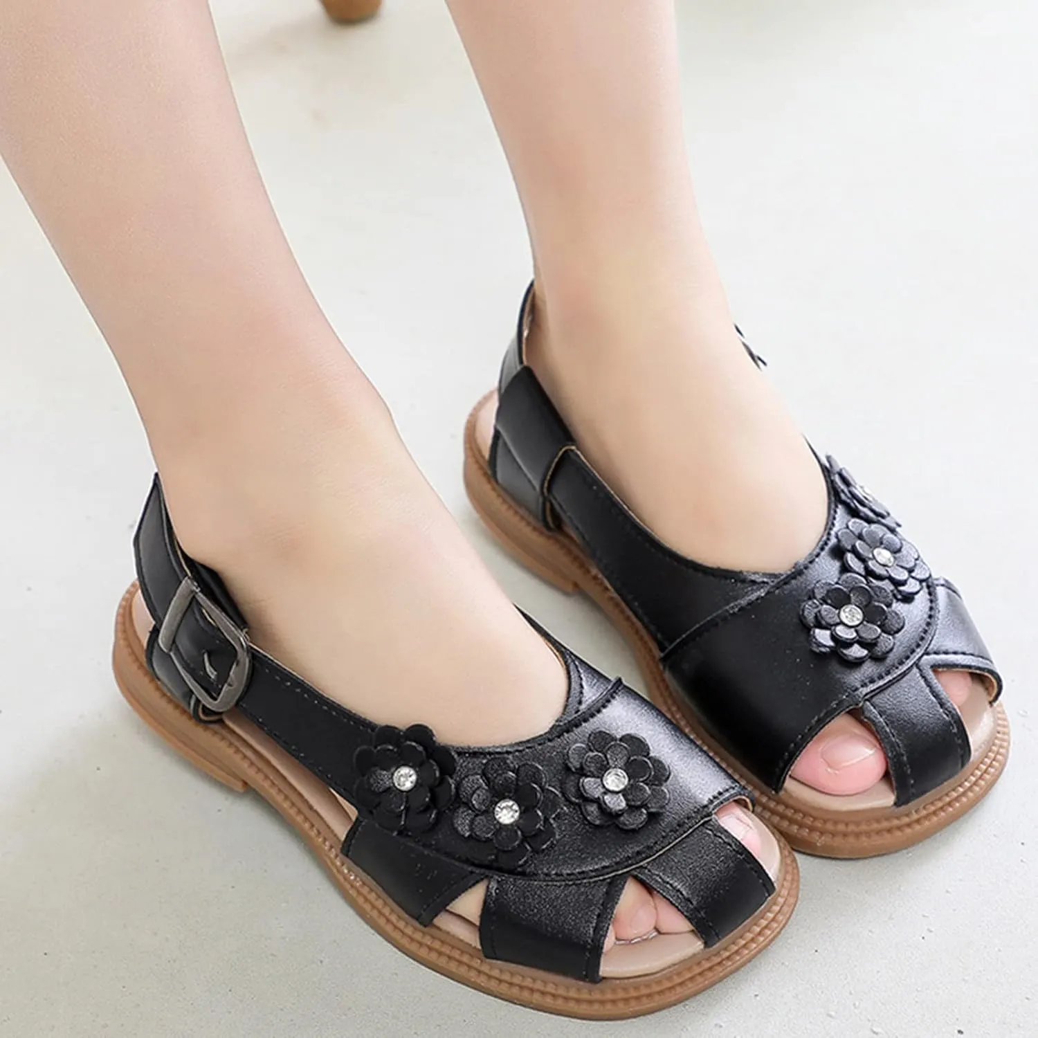 Baby Shoes Flat Sandals Flower Hollow Beach Shoes Fashion Soft Sole Girls Boys Casual Sandals Toddler Dress Up