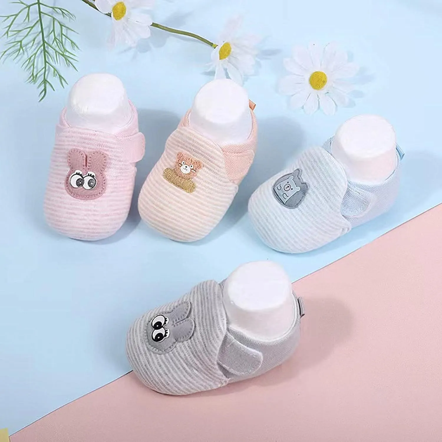Baby Shoes Floor Shoes Baby Cotton Shoes Plus Velvet Warm Soft Sole Shoes Girls Snow Boots
