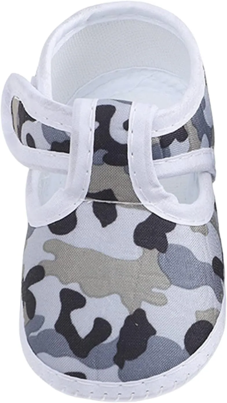 Baby Shoes Soft Sole Infant Shoes Camouflage Dress Flower Princess Shoes Infant Shoes Slip on Shoes Boys