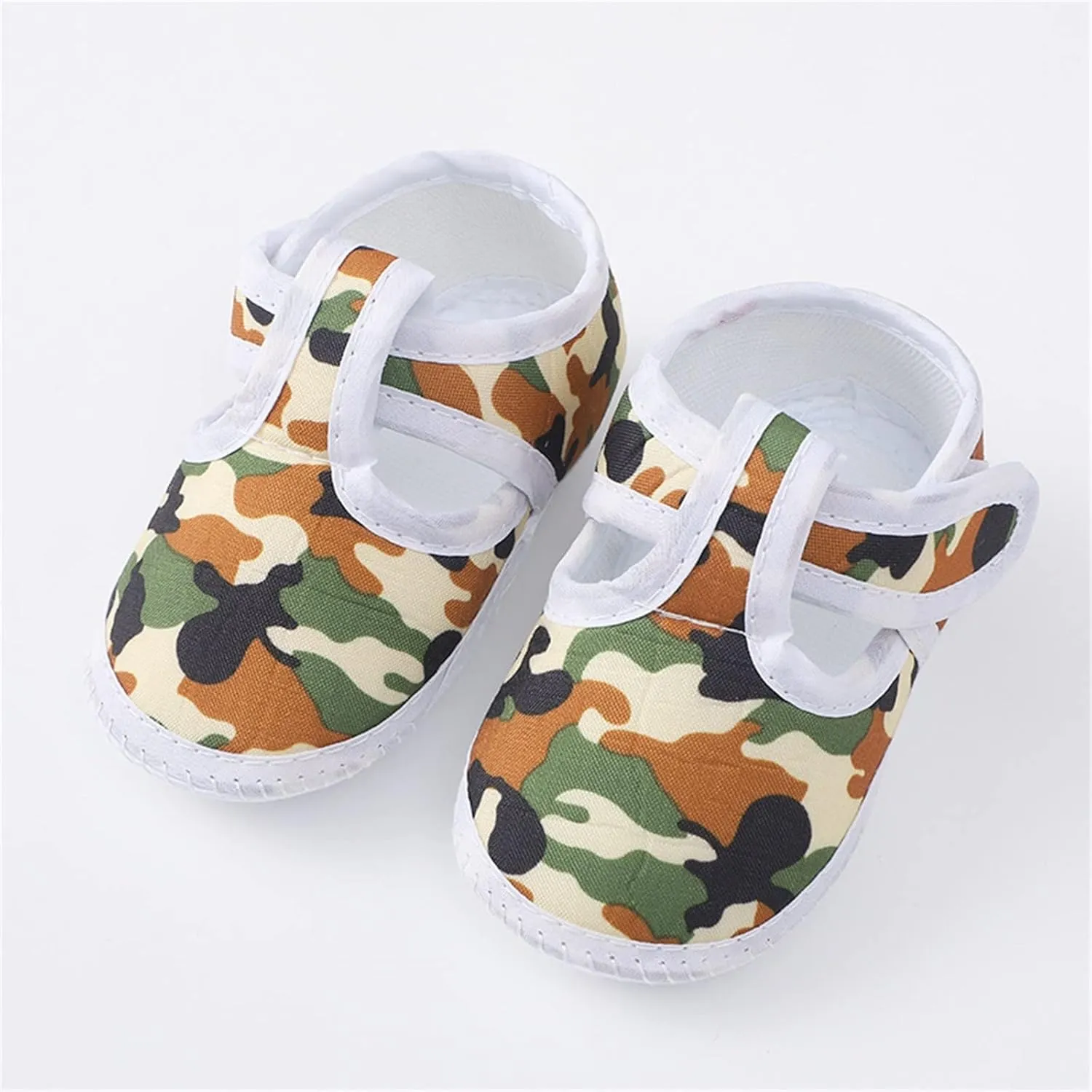 Baby Shoes Soft Sole Infant Shoes Camouflage Dress Flower Princess Shoes Infant Shoes Slip on Shoes Boys