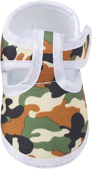 Baby Shoes Soft Sole Infant Shoes Camouflage Dress Flower Princess Shoes Infant Shoes Slip on Shoes Boys