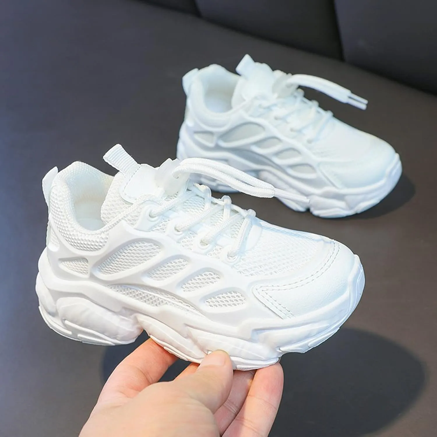 Baby Toddler Mesh Sports Sneaker Kids Leather Boys Sport Breathable Shoes Summer Walking Soft Sole Outdoor Athletic Shoes