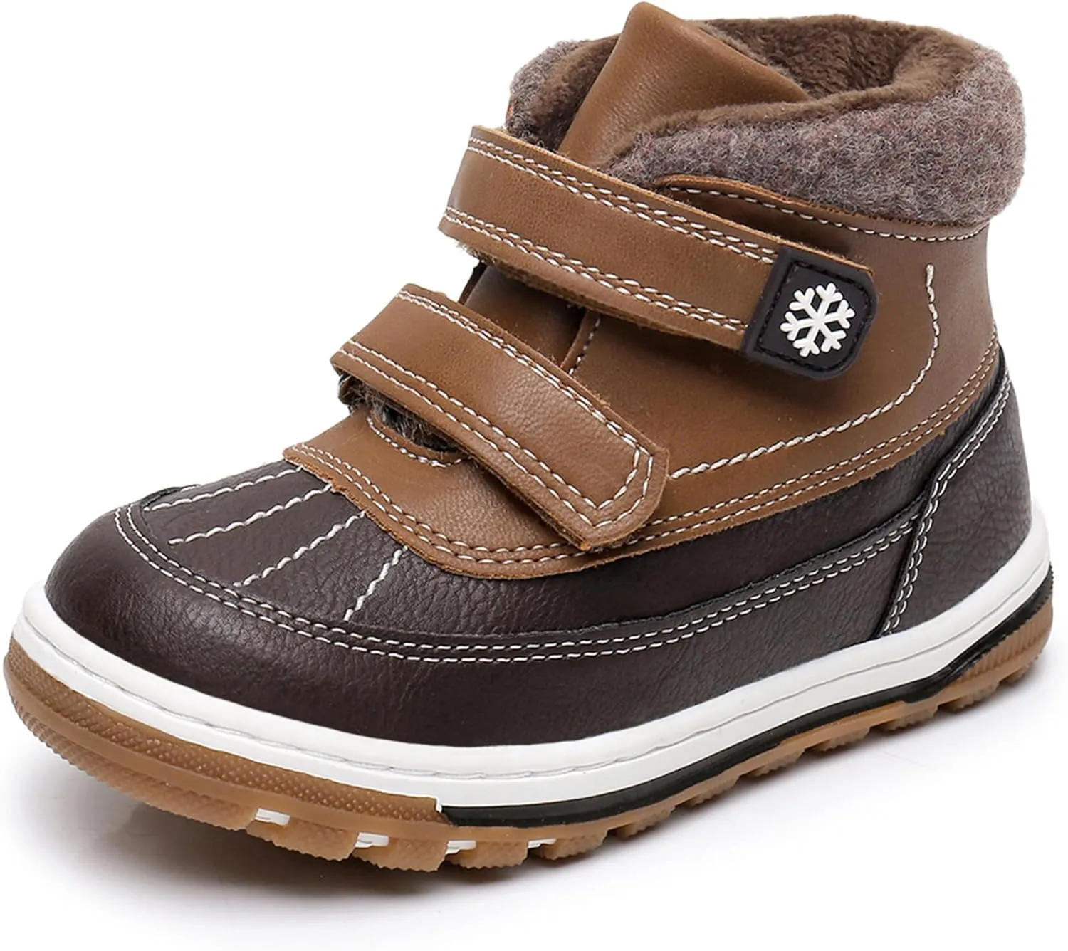 Blikcon Boys Boots Toddler Boys Girls Fall/Winter Boots Outdoor with Hook and Loop (Toddler/Little Kid)