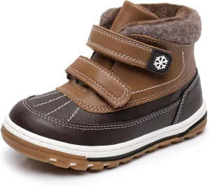 Blikcon Boys Boots Toddler Boys Girls Fall/Winter Boots Outdoor with Hook and Loop (Toddler/Little Kid)