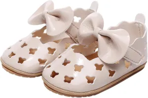 Boy Crib Princess Out Hollow Shoes Infant For 018M Walkers Shoes Bowknot Girls Sandals Summer First Toddler Kids Slides