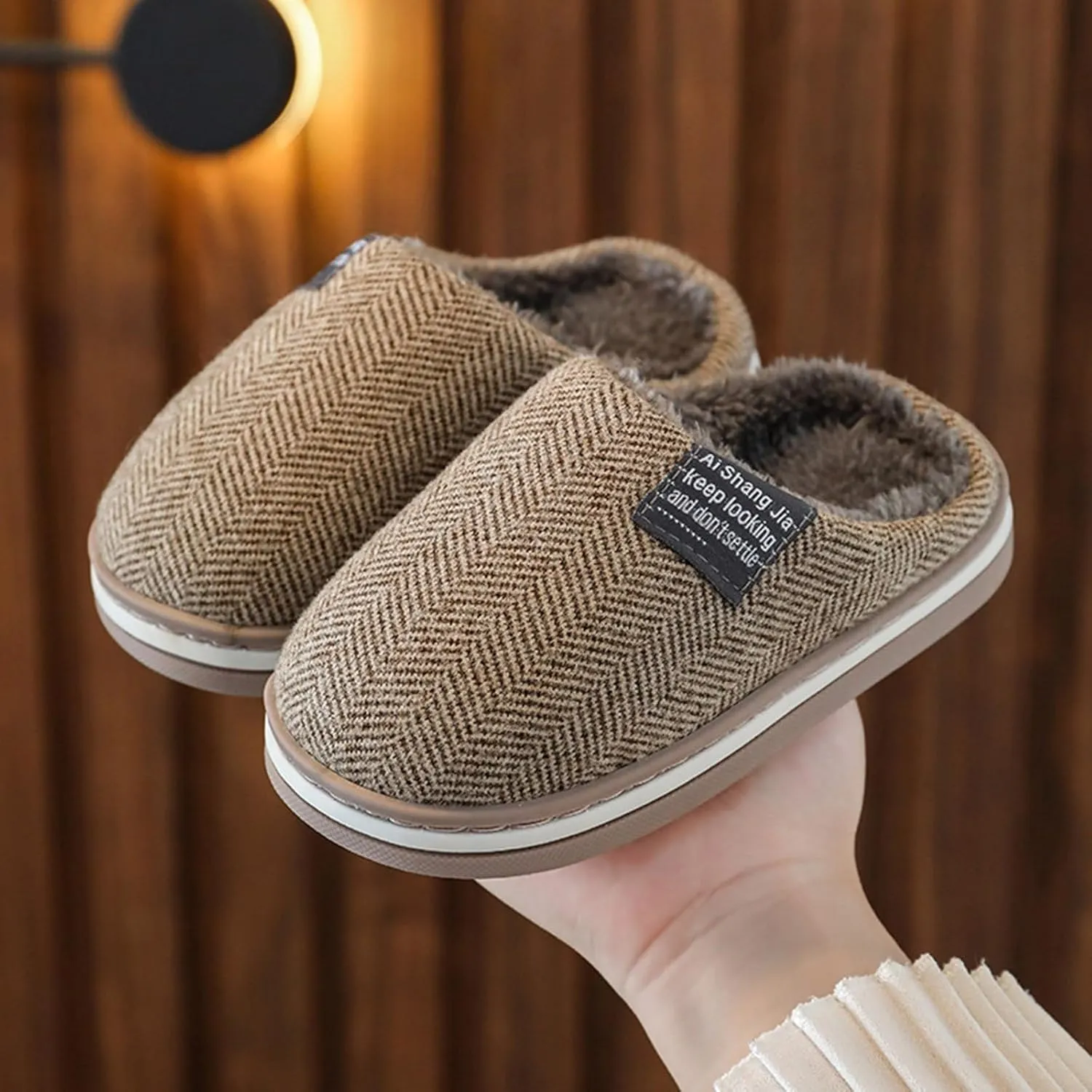 Boys Girls Cute Animal House Shoes Non Slip Slip on Fuzzy Cozy Indoor Outdoor Slippers Fall Winter Costume
