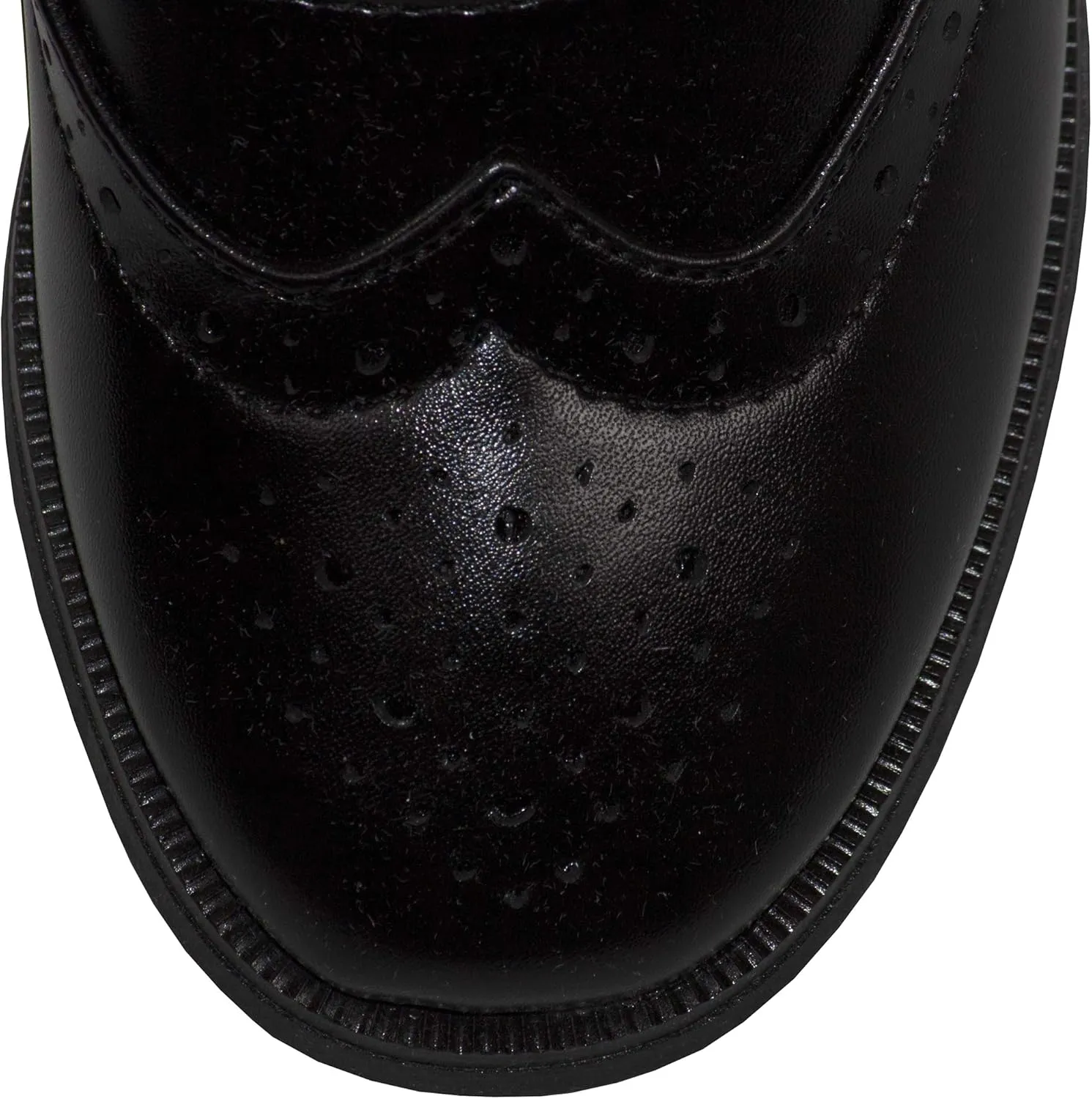 Boys Oxford Pattern Lace Up Formal Dress Shoes for Kids