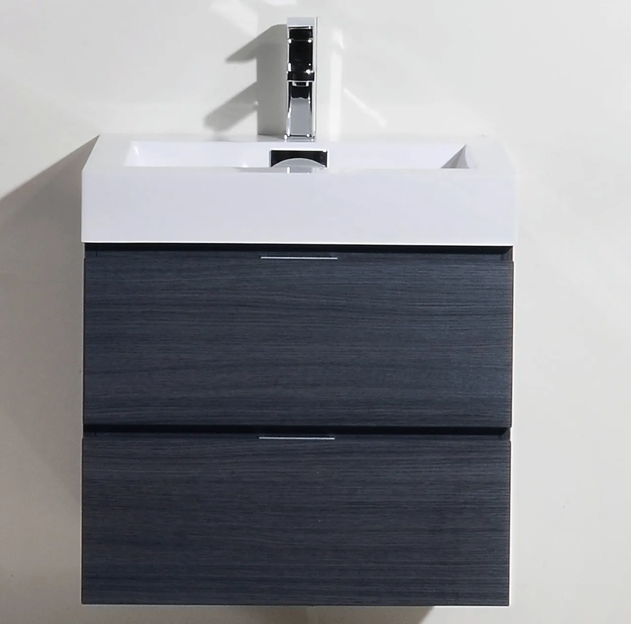 BSL24" Grey Oak, Wall Mount Bathroom Vanity
