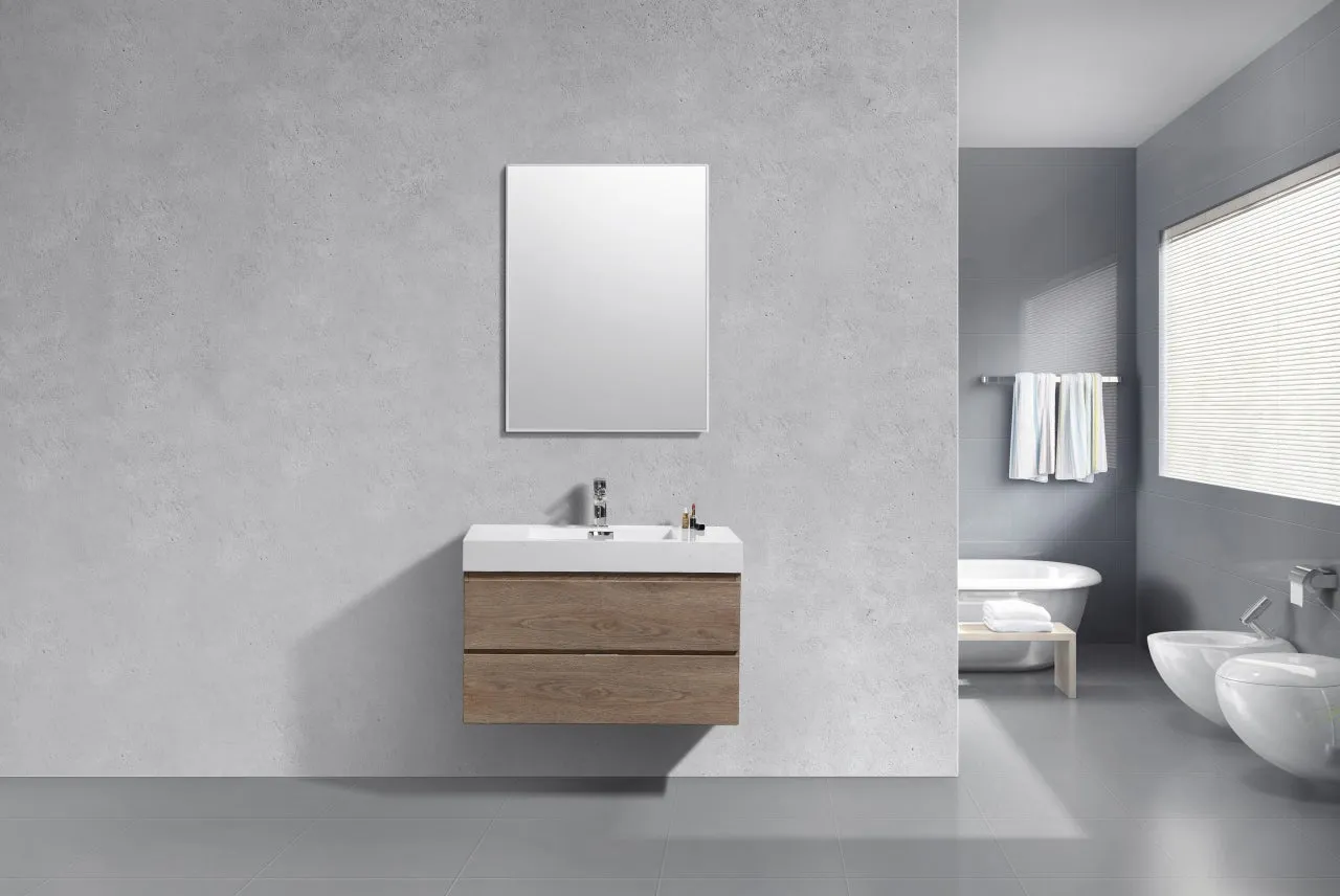 BSL36" BUTTERNUT, Wall Mount Bathroom Vanity