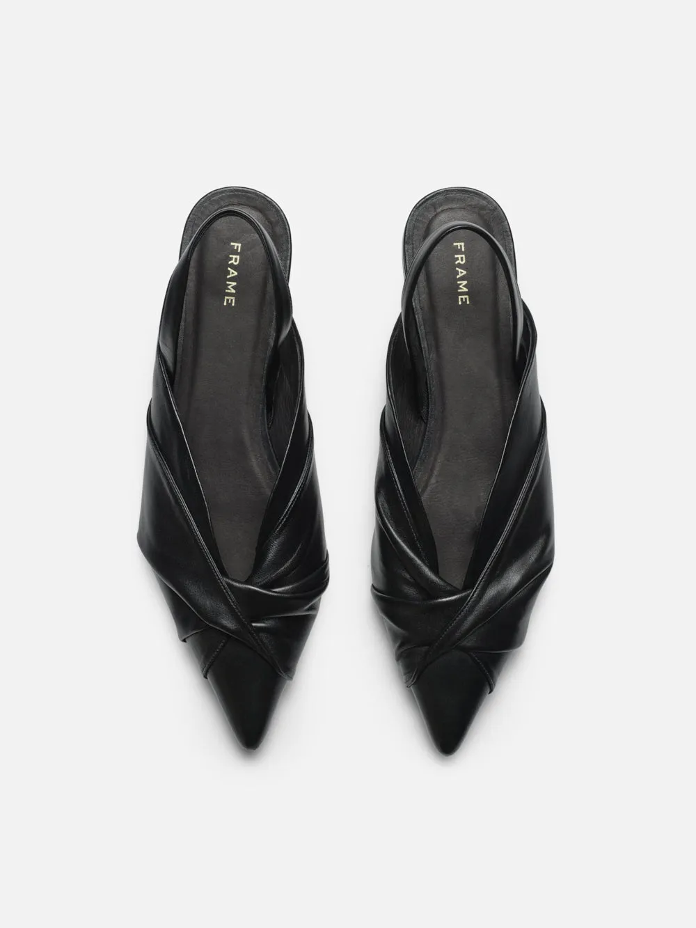 Camille Slingback Flat -- Black