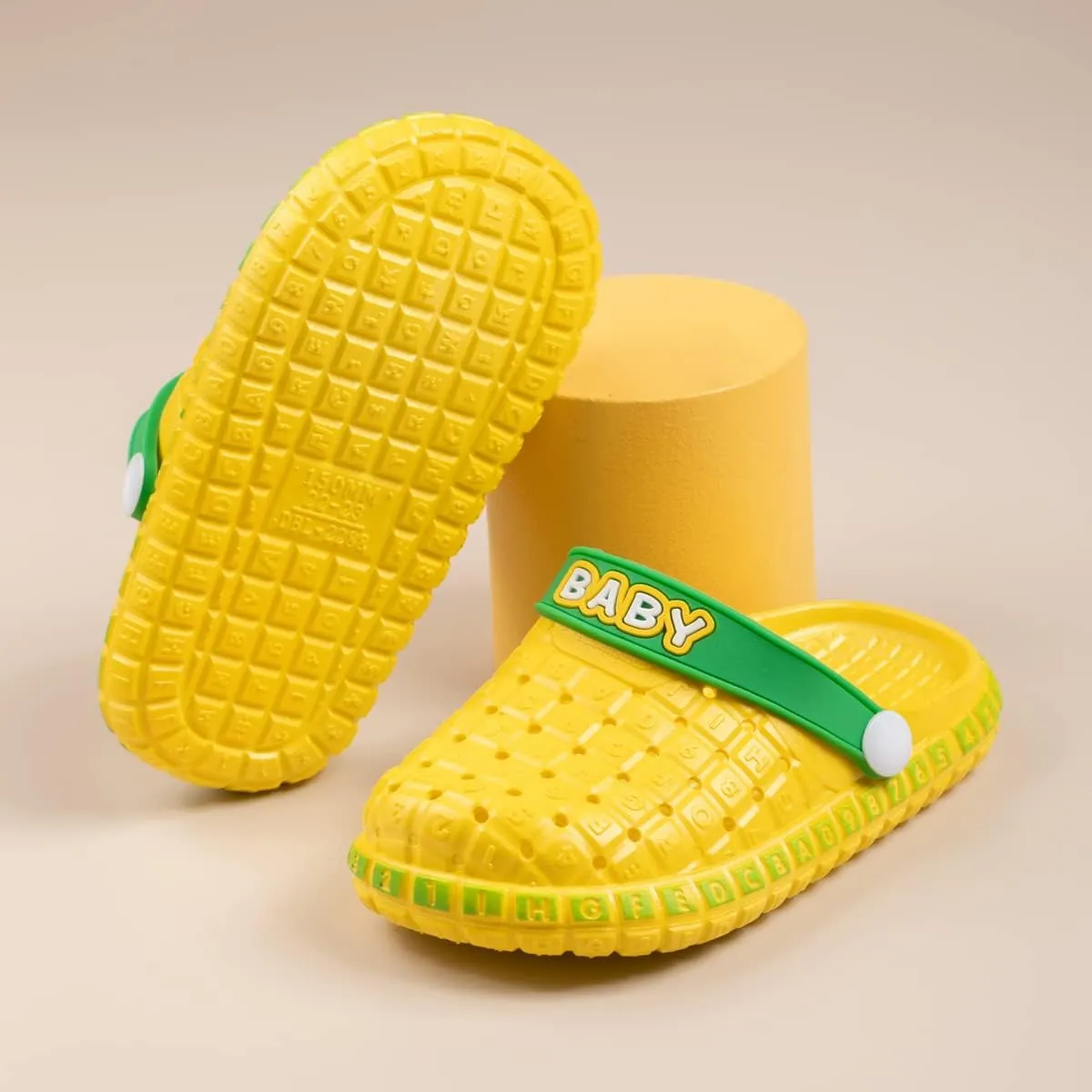 Casazoe Toddler Kids Boys Girls Cute Garden Water Clogs Alphabet Sandals Slip On Shoes Slipper Slides Lightweight Outdoor Summer Infant Children Beach Pool Shoes (Toddler/Little Kids)