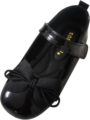 Children Pearl Leather Shoes Fashion Single Shoes with Soft Soles Black Small Leather Shoes Mary Shoes for Girls Size 3